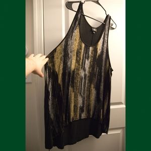 Black gold & silver tank 2x 18 3x 20 xxl xxxl